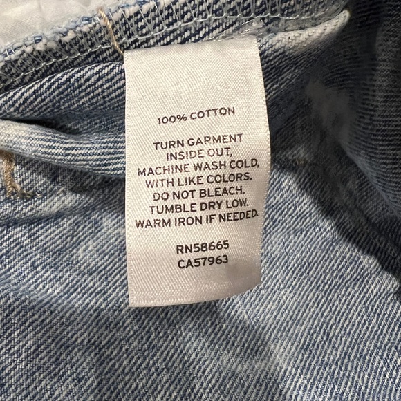 BP Ripped Nonstretch Denim Cutoff Shorts in Blue Bleached Wash (26) - Picture 8 of 10